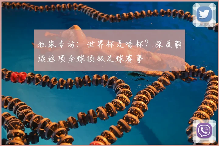 独家专访：世界杯是啥杯？深度解读这项全球顶级足球赛事